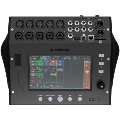 Allen & Heath CQ12T Mixer 12in Wi-Fi BT USB SD 7" Touch 4FX 6 Aux