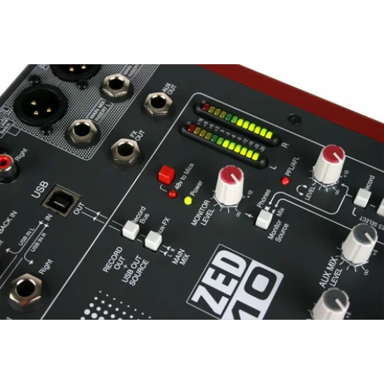 Allen & Heath ZED1002 Analog Mixer 4 Mic/Line 2 Stereo USB I/O Allen & Heath ZED1002 Analog Mixer 4 Mic/Line 2 Stereo USB I/O
