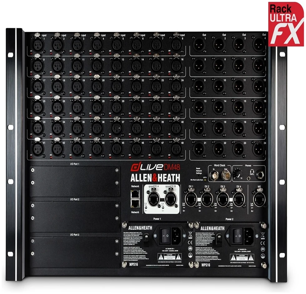 Allen & Heath dLive DM48 Ultra FX MixRack - exceptional audio quality, ultra-low latency Allen & Heath dLive DM48 Ultra FX MixRack - exceptional audio quality, ultra-low latency