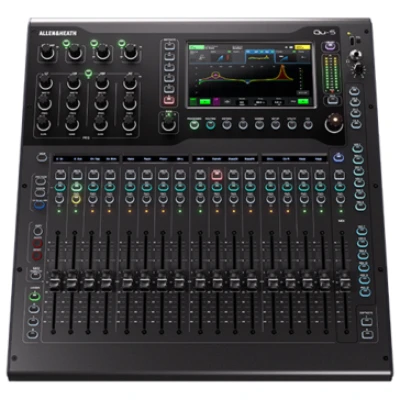 Allen & Heath QU-5 Mixer 38in/24out 96kHz 17 Faders 7" Touch USB