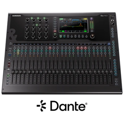 Allen & Heath QU-6D Mixer 38x24 I/O Dante 96kHz 25 Faders 7" Touch