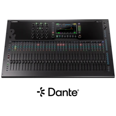 Allen & Heath QU-7D Mixer 38x24 I/O Dante 96kHz 33 Faders 7" Touch
