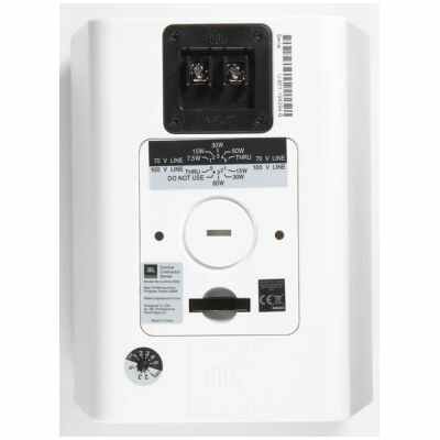 JBL Control 25AV White Compact Indoor/Outdoor Loudspeaker Weather-Resistant Background & Foreground Sound Speaker
