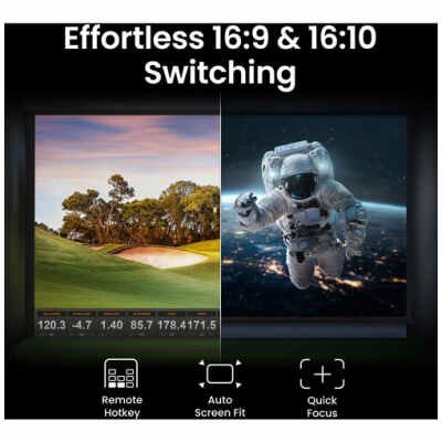 BenQ AK700ST 4K UHD Short-Throw Laser Golf Simulator Projector - 4000 Lumens, XPR DLP Technology