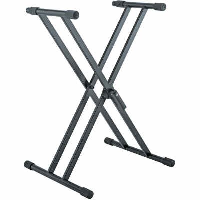 K&M 18990 Double X Keyboard Stand Rick Series Black K&M 18990 Double X Keyboard Stand Rick Series Black