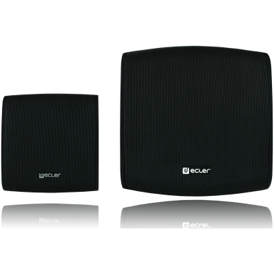 Ecler eMOTUS8ODBK 8" Outdoor 2-Way Speaker 100W Black , Single