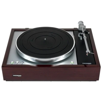 Thorens TD 1601 Semi-Automatic Turntable with AT33EV Cartridge High Gloss Walnut Finish Hi-Fi Vinyl Player