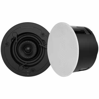 Sonance VX42R 4 Inch In Ceiling Speakers White Micro Trim Pair