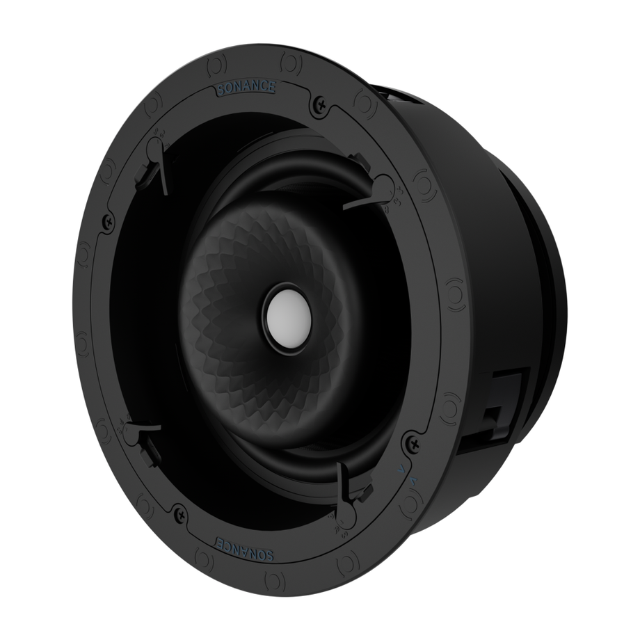 Sonance VX86R 8 Inch In Ceiling Speakers White Micro Trim Pair Sonance VX86R 8 Inch In Ceiling Speakers White Micro Trim Pair