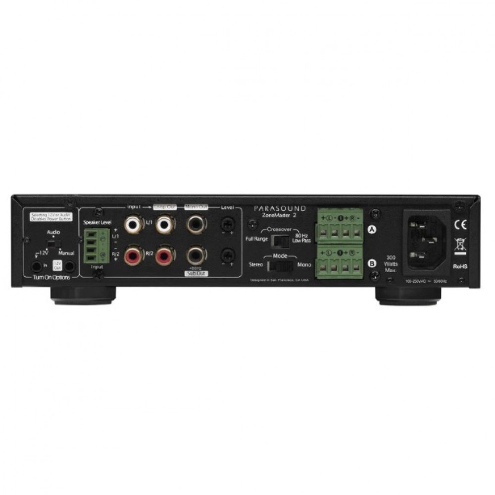 Parasound ZM2 Compact Rackmount 2-Channel Power Amplifier Pascal Class D Parasound ZM2 Compact Rackmount 2-Channel Power Amplifier Pascal Class D
