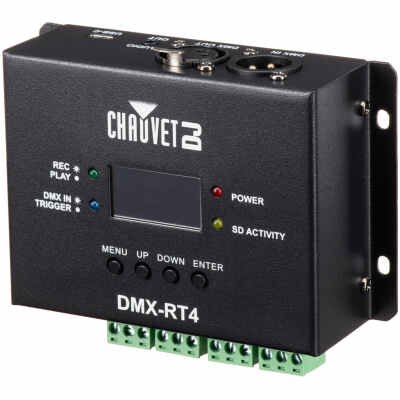 Chauvet DJ DMX-RT 4 DMX Recorder and Trigger System for Automated Shows Chauvet DJ DMX-RT 4 DMX Recorder and Trigger System for Automated Shows