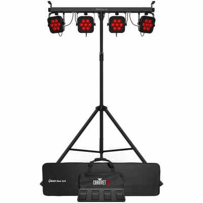 Chauvet DJ 4BARHEXILS 4BAR HEX ILS Professional LED Lighting Kit with Tripod and Bag Chauvet DJ 4BARHEXILS 4BAR HEX ILS Professional LED Lighting Kit with Tripod and Bag