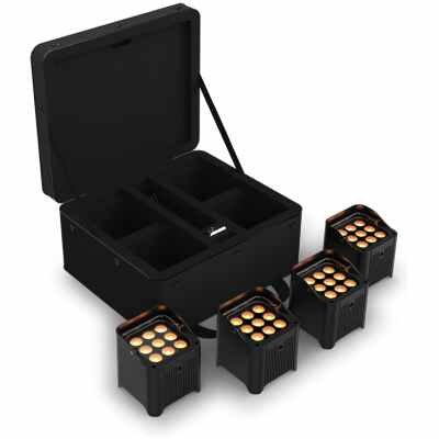 Chauvet DJ FREEDOMPARQ9X4 Freedom Par Q9 X4 Wireless LED Wash Lighting Quad Pack Chauvet DJ FREEDOMPARQ9X4 Freedom Par Q9 X4 Wireless LED Wash Lighting Quad Pack