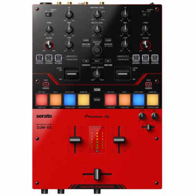 Pioneer DJM-S5 Scratch Mixer 2-Channel Battle Mixer (Gloss Red)