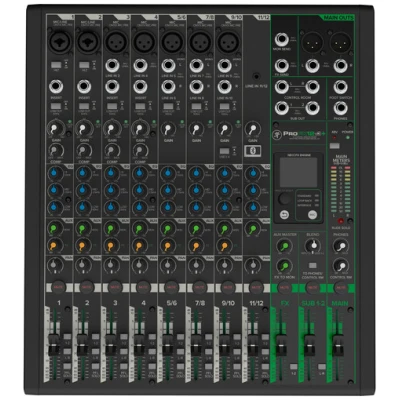 Mackie ProFX12v3+ 12-Channel Analog Mixer w/ FX, USB & Bluetooth