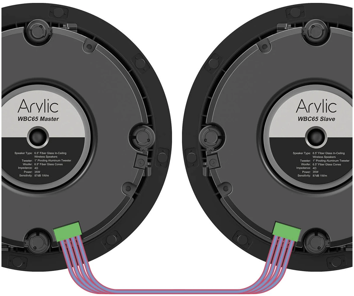 Arylic WBC65 6.5" Wireless Multiroom Ceiling Speakers for Home Audio - Mono Arylic WBC65 6.5" Wireless Multiroom Ceiling Speakers for Home Audio - Mono