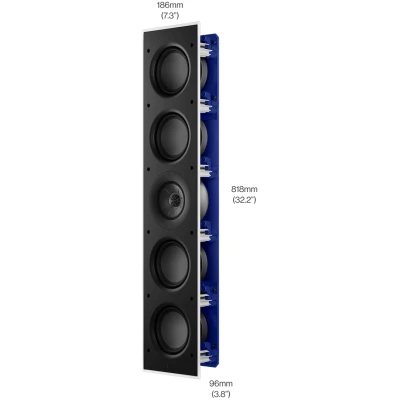 KEF Ci5120QLM 4-Way Q Series THX Ultra 4-Way In-Wall Home Cinema Speaker 4 ohms KEF Ci5120QLM 4-Way Q Series THX Ultra 4-Way In-Wall Home Cinema Speaker 4 ohms