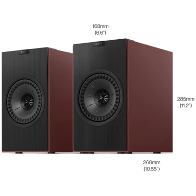 KEF Coda W Wireless HiFi Speaker Wintage Burgendy Finish KEF Coda W Wireless HiFi Speaker Wintage Burgendy Finish