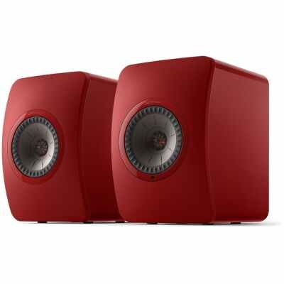 KEF LS50W II Wireless Speakers, Crimson Red