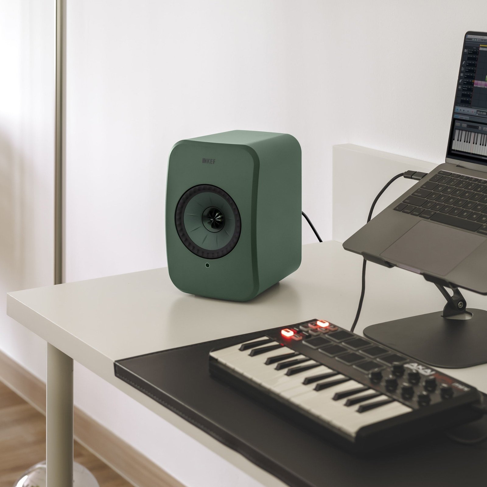 KEF LSXII LT Compact Wireless HiFi Speakers with High-Resolution Audio - Sage Green KEF LSXII LT Compact Wireless HiFi Speakers with High-Resolution Audio - Sage Green