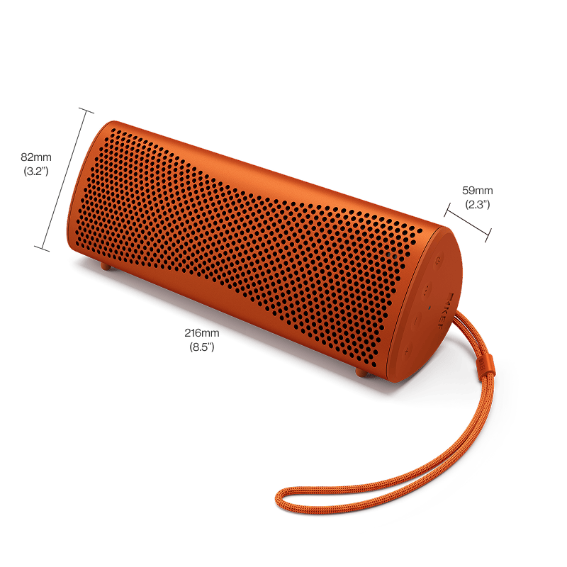 KEF MUO HiFi Bluetooth Speakers - Orange Moon KEF MUO HiFi Bluetooth Speakers - Orange Moon