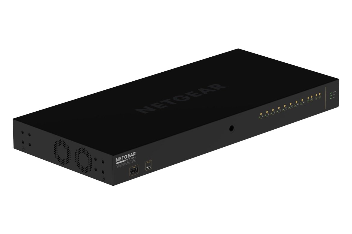 Netgear M4250-10G2F-PoE+ AV Managed Switch (GSM4212P) Netgear M4250-10G2F-PoE+ AV Managed Switch (GSM4212P)