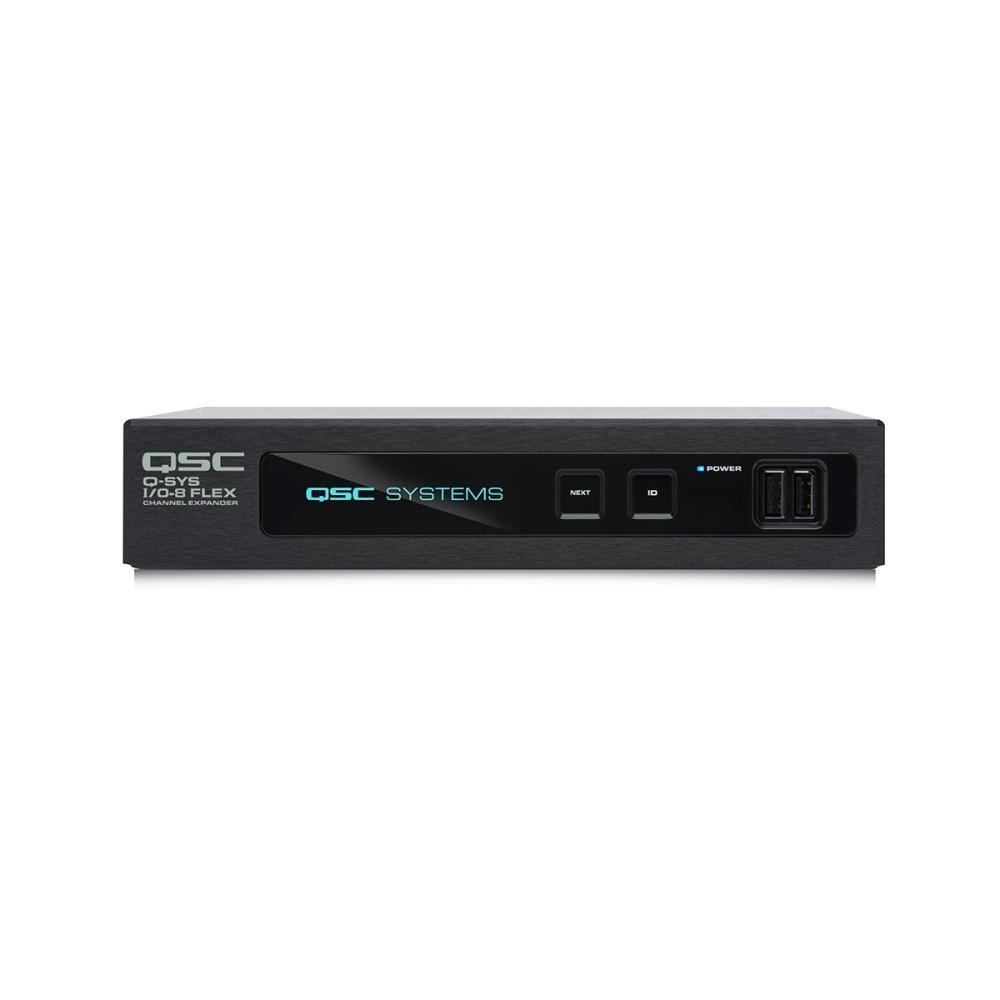 Q-SYS I/O-8 Flex Network Audio Input Interface | 8-Channel AV Expansion Q-SYS I/O-8 Flex Network Audio Input Interface | 8-Channel AV Expansion