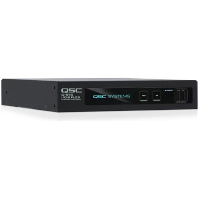 Q-SYS I/O-8 Flex Network Audio Interface – Powerful 8-Channel Audio Expansion