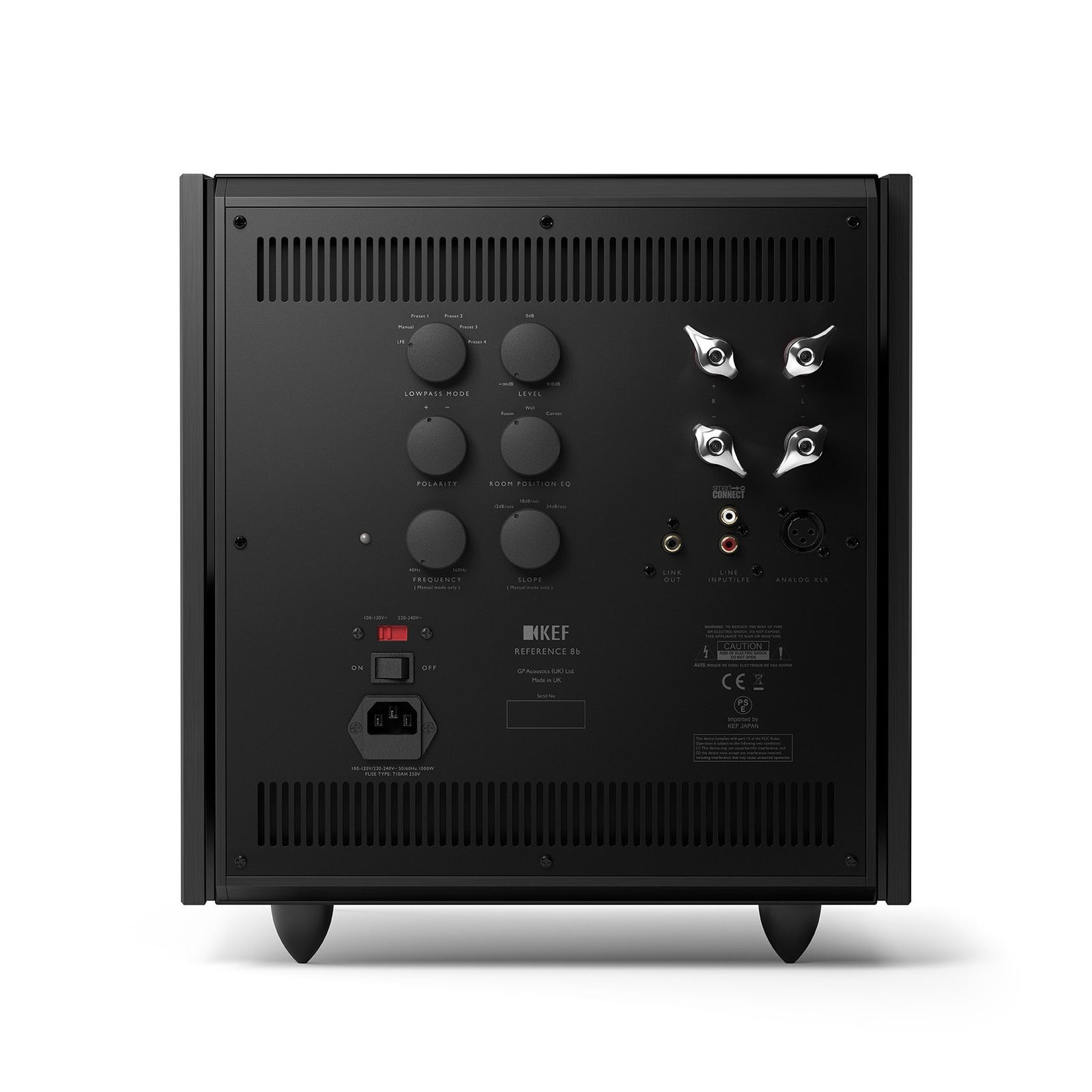 KEF Reference 8b Subwoofer | Twin 9 inch Force-Cancelling Drivers | 2x500W Class D Power KEF Reference 8b Subwoofer | Twin 9 inch Force-Cancelling Drivers | 2x500W Class D Power