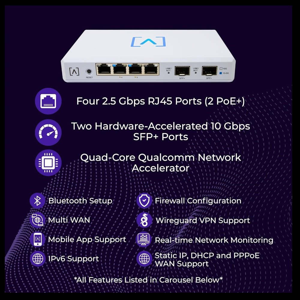 ALTA LABS Route 10 10 Gbps Router - superior processing power ALTA LABS Route 10 10 Gbps Router - superior processing power