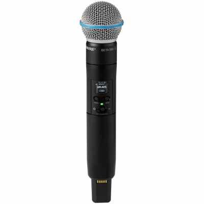 Shure SLXD2 Beta58A Wireless Microphone G59 - crystal-clear 24-bit digital audio quality