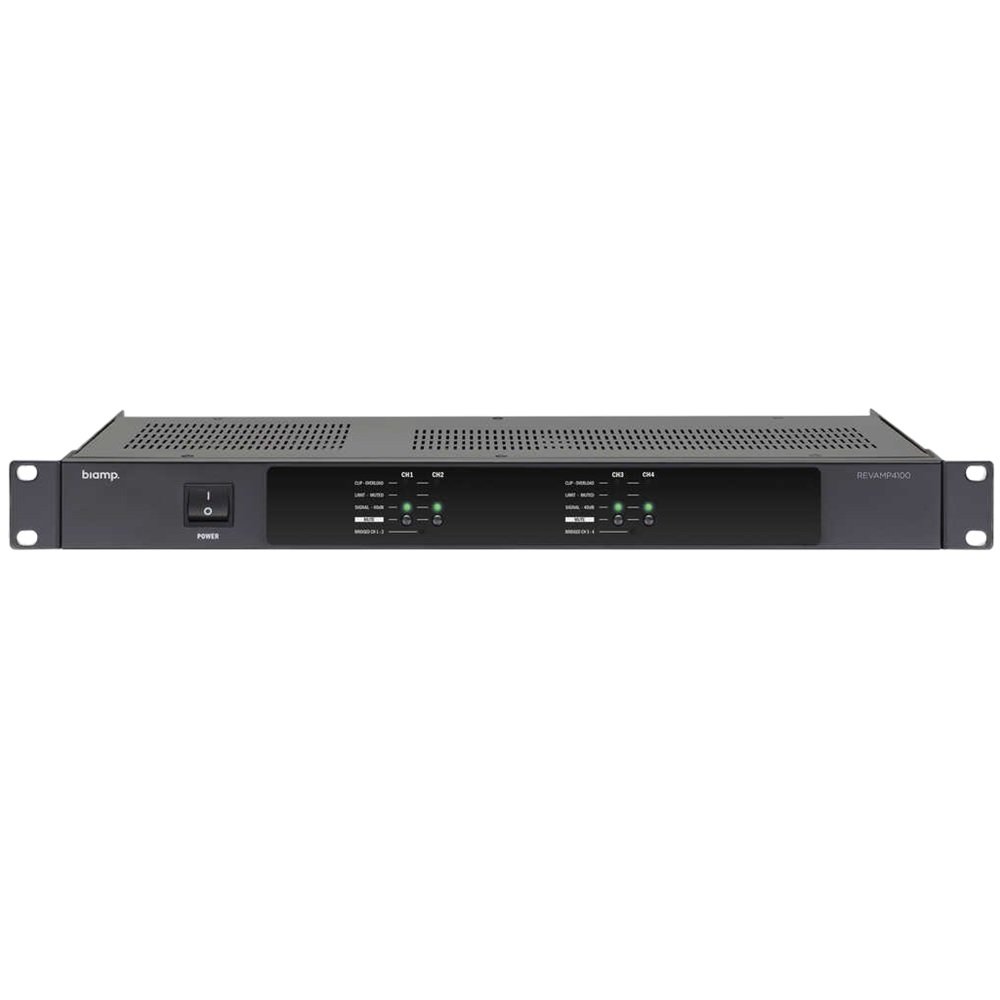 Biamp REVAMP4100 class D Amplifier 4 Channel - professional audio amplification solution Biamp REVAMP4100 class D Amplifier 4 Channel - professional audio amplification solution