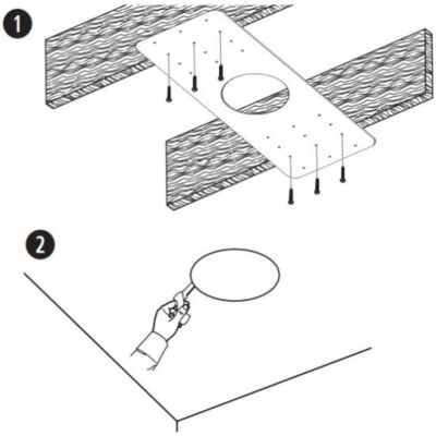 Bose DesignMax DM5C Rough-In Kit (6-Pack)  - Secure Ceiling Installation