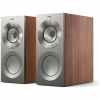 KEF Reference 1 Meta Bookshelf Speaker (Pair) - extraordinary sonic accuracy - Satin Walnut/Silver