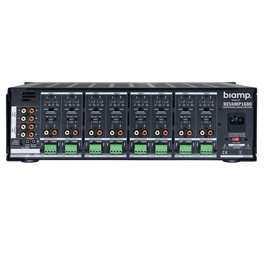 Biamp REVAMP1680 16 Channel Amplifier Class D - outstanding audio amplification Biamp REVAMP1680 16 Channel Amplifier Class D - outstanding audio amplification