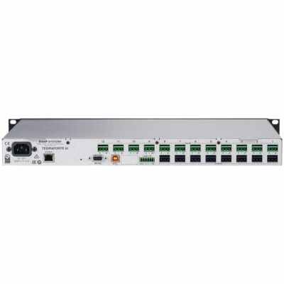 Biamp TesiraFORTÉ AI Fixed I/O DSP - effortless integration with modern conferencing platforms and soft codec applications
