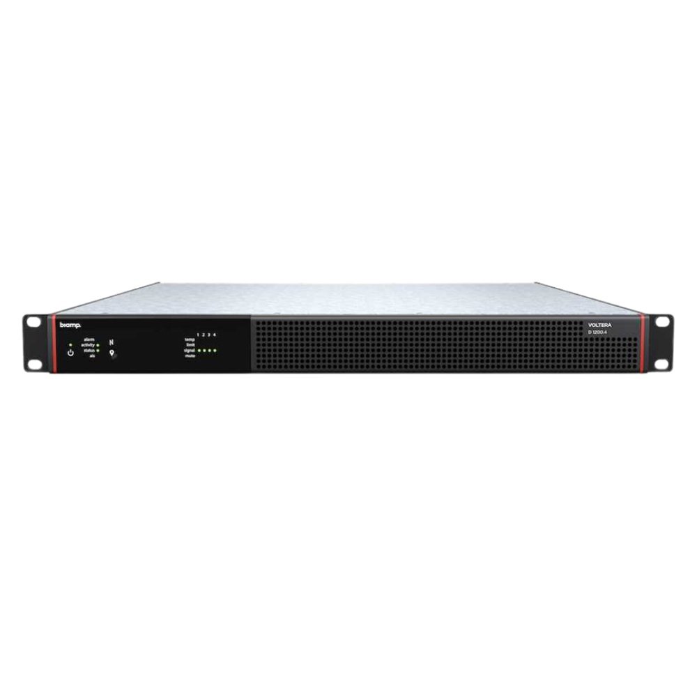 Biamp Voltera D 1200.4 Network Amplifier - exceptional audio quality, intelligent system integration, and reliable performance Biamp Voltera D 1200.4 Network Amplifier - exceptional audio quality, intelligent system integration, and reliable performance